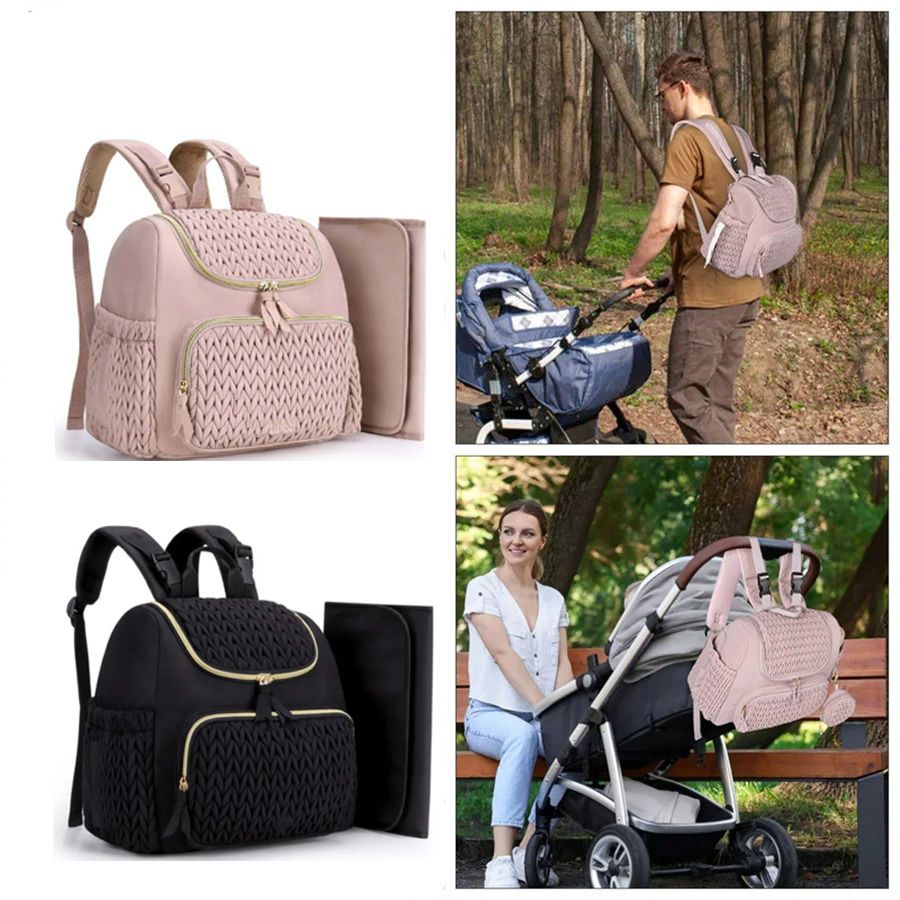 Backpack Diaper Bag - Zaino fasciatoio grande capacità con motivo